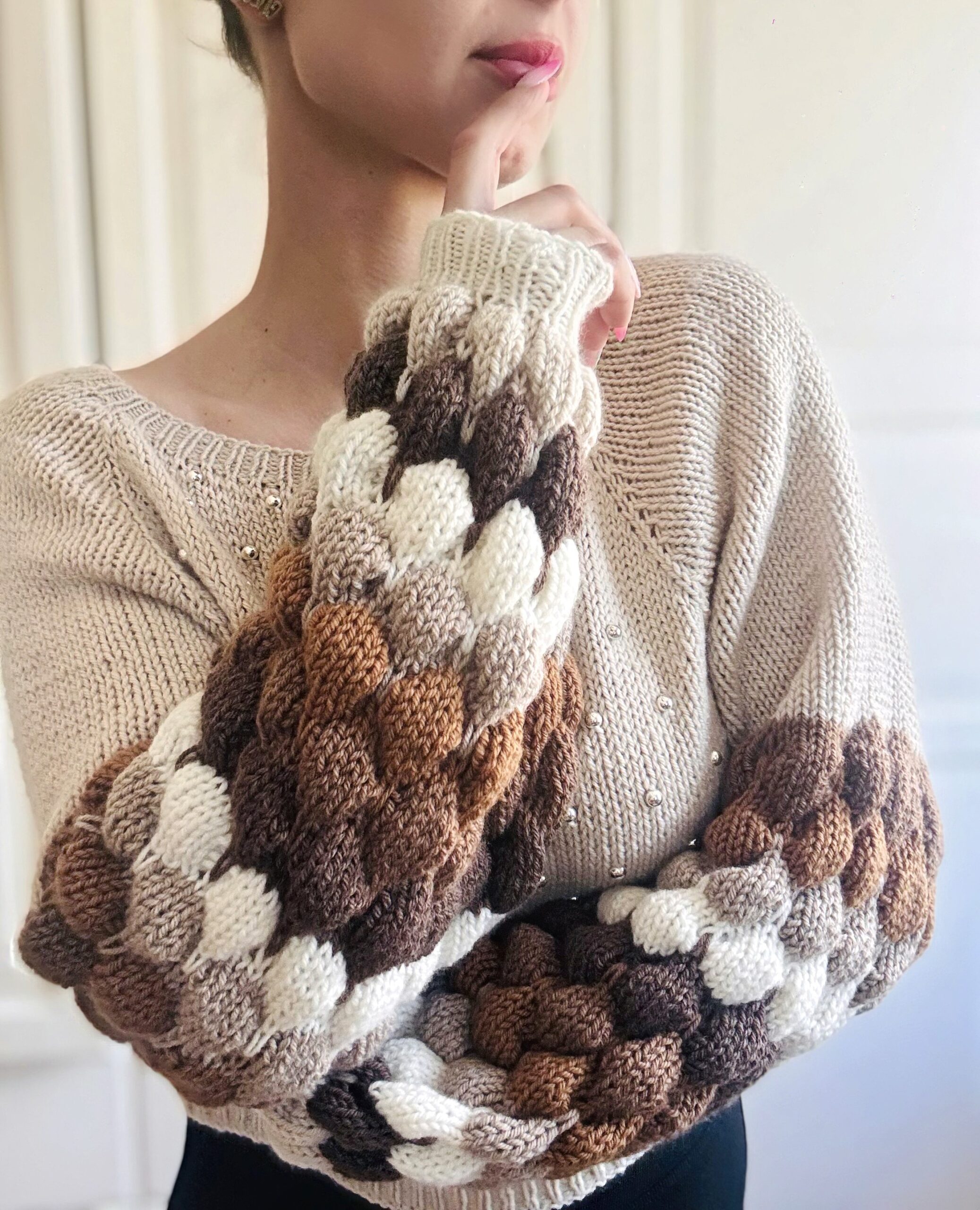 Wzór Paloma na drutach - obrazek 2