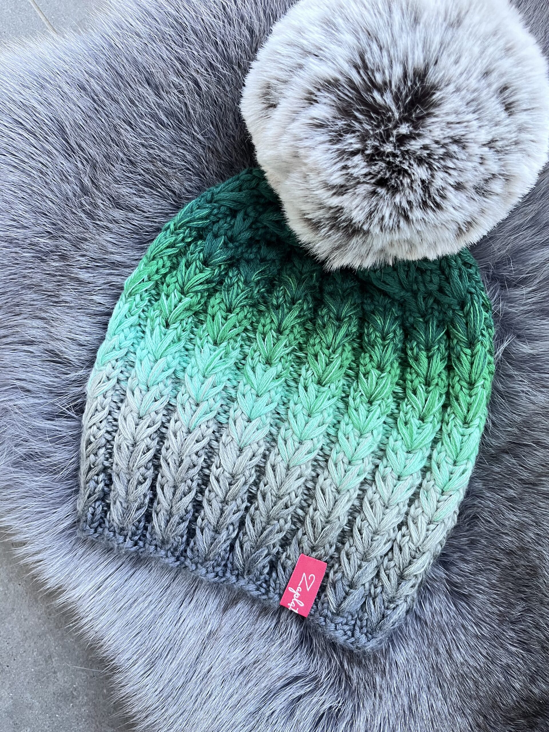 Wzór czapka Kłosiki - obrazek 6