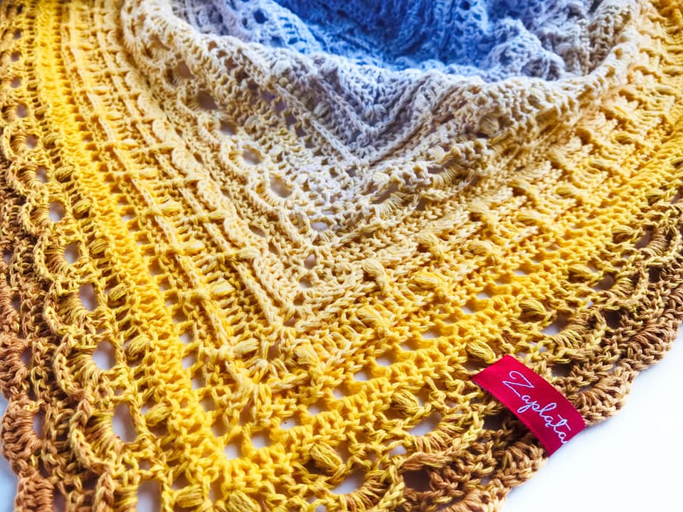 Chusta „Złota Lawenda" - obrazek 2