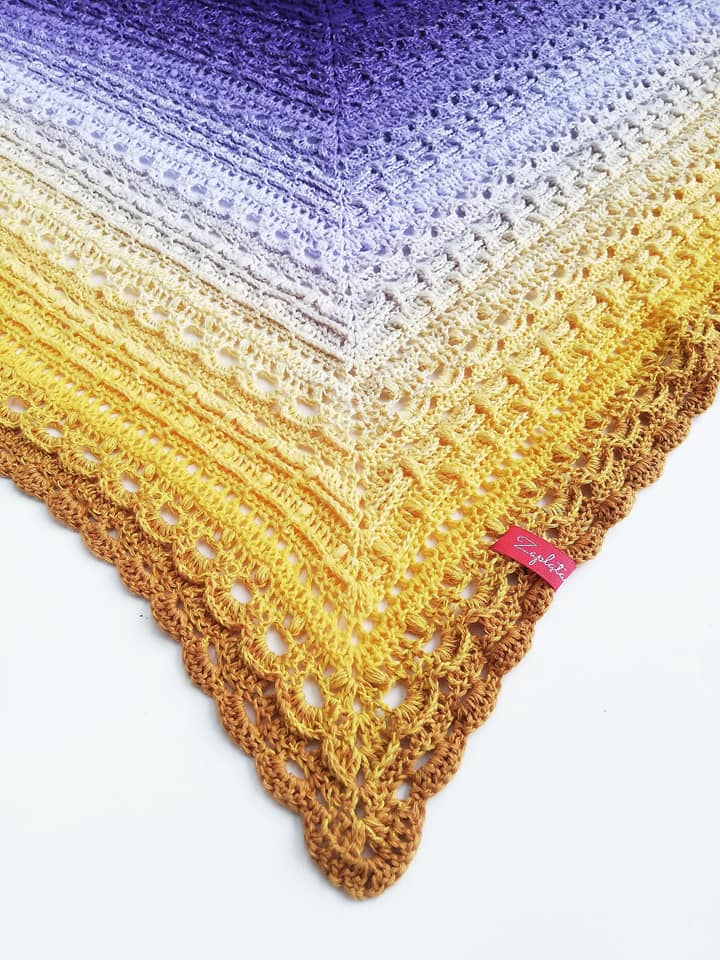 Chusta „Złota Lawenda" - obrazek 3